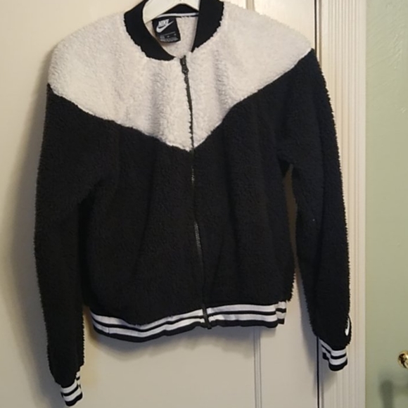 fuzzy nike jacket